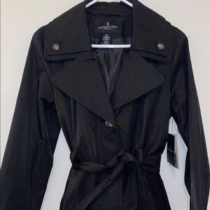 NWT London Fog Hooded Trench Coat